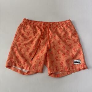 Beach Brothers Lined Swim Trunks Beach Shorts Retro Cactus All Over Print Large